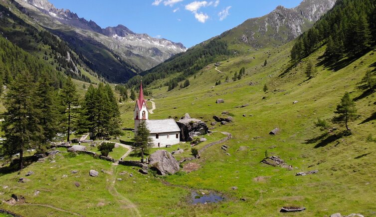 Heilig Geist Kirche Prettau Blick Talschluss Ahrntal