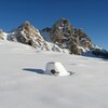 Paesaggi invernali in Val Tamores con il monte Furcia dal Fers. Foto: BS, &copy; Peer