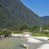 Appena sopra il paese si trova l’area ricreativa lungo il rio di San Vigilio. Foto: AT, &copy; Peer