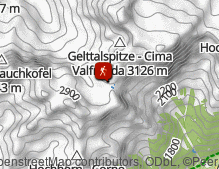 Mappa: Wanderung von Antholz zur Rieserferner Hütte