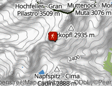 Mappa: Wanderung vom Neves-Stausee zur Edelrauthütte