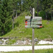 cortina schluderbachpass wegweiser wanderungen