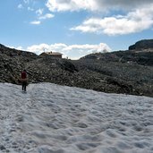 Schneefeld vor Rieserfernerhuette