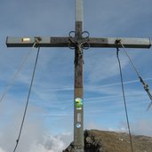 Wilde Kreuzspitze Gipfelkreuz Zillertaler Alpen