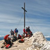 Gipfelkreuz Seekofel Prags