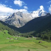 Rein in Taufers mit Rieserferner riva di tures vedrette di ries