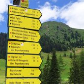 innervillgraten unterstalleralm wegweiser wanderwege