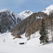 wurmtal nahe marxegger alm blick auf talschluss winter