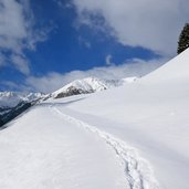 winter innvervillgraten weg nr berger kirchsteig