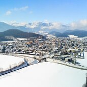 Bruneck Stadt Winter Drohne