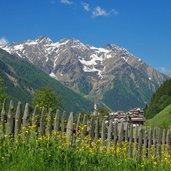 blick richtung muehlwald vista su selva dei molini