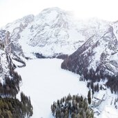 pragser wildsee drohne winter