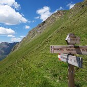 wegweiser pfunders pfunderer steinbergtal steinbergscharte