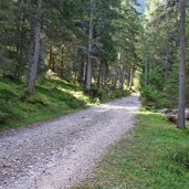 weg dolomiten hoehenweg zur putzalm