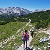 sennes wanderweg zur fodara vedla