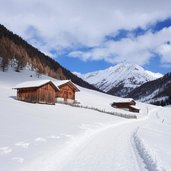 huetten im altfasstal winter valle altafossa maranza