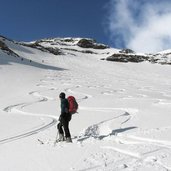 Schneebiger Nock Rein in Taufers skitour