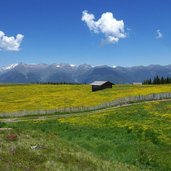 wiesen und schupfen bei rastnerhuette prati alpe rodengo rodeneckeralm