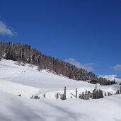 skitourengeher bei untere pertinger alm