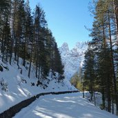 weg winter und monte cristallo gruppe