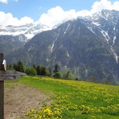 ahornach abzweigung weg nach sand in taufers