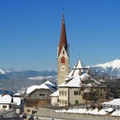 Pustertal Percha kirche winter inverno perca