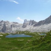 RS blick richtung boedenknoten und paternkofel davor boedenseen