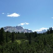 RS sennes blick auf hohe gaisl und cristallo