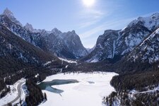 toblacher see drohne winter fr