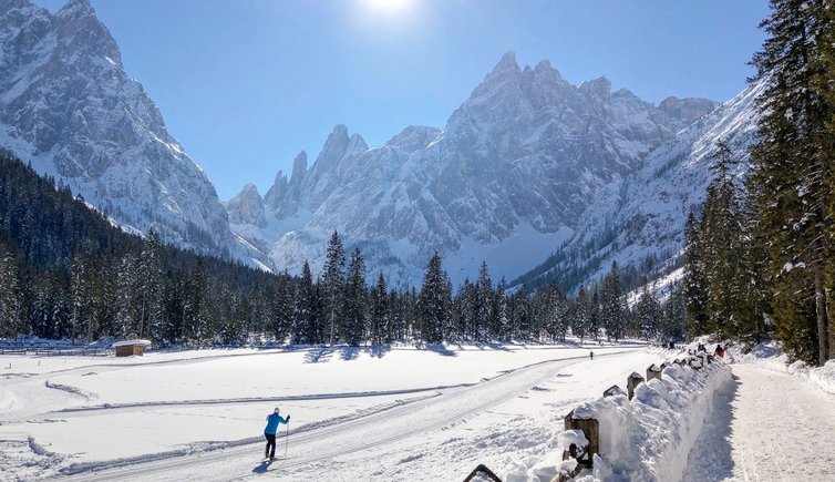 Val Fiscalina fischleintal winter inverno langlaufen loipen sci da fondo pista dolomiti di sesto