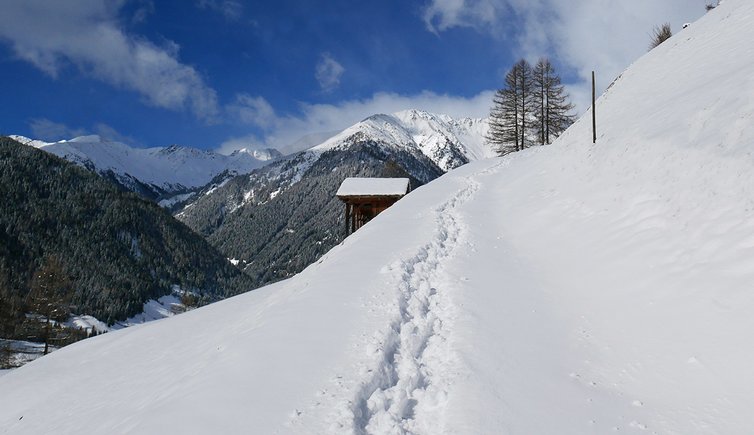 winter innvervillgraten weg nr berger kirchsteig