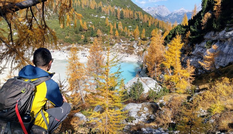 lago del sorapiss autunno