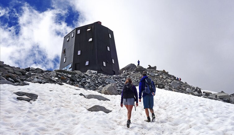 aufstieg schwarzensteinhuette vor ankunft