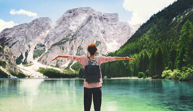 AS pragser wildsee natur sommer person