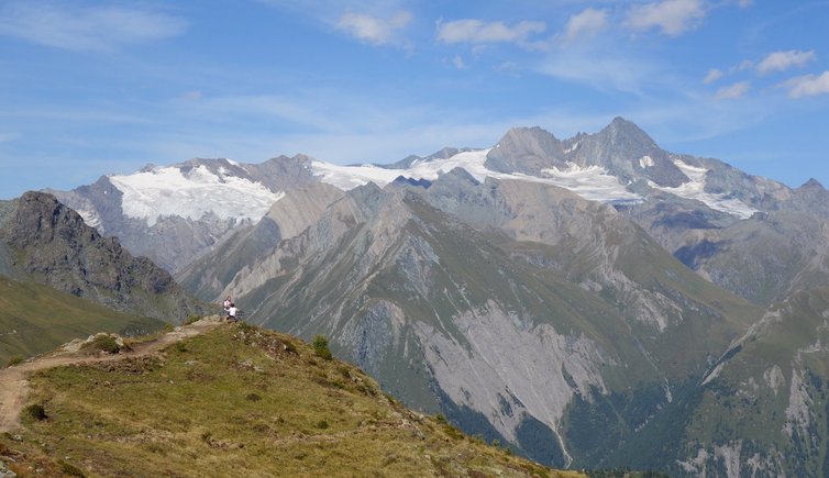 RS wanderwege bei cimaross blick auf grossglockner